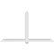 Ekena Millwork Eugene Architectural Grade PVC Gable Bracket, 108"W x 63"H x 6"D x 6"F, 14/12 Pitch GBP108X63X0606EUG00 - alternate 4